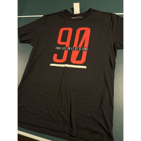 BSBL Lifestyle 101 Baseball Apparel 90 Ft. At A Time T-Shirt Men’s LARGE Black - Picture 4 of 7